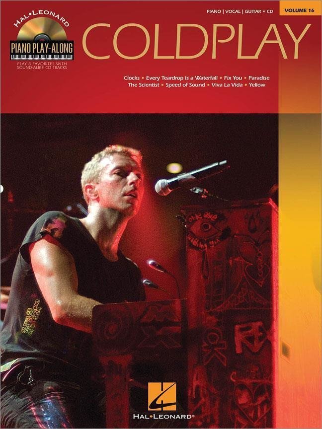 Noty pro klávesové nástroje Coldplay Piano Play-Along Volume 16 Noty