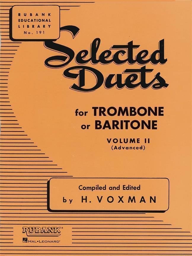 Partitura para instrumentos de viento Hal Leonard Selected Duets for Trombone Vol. 2