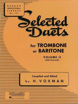 Παρτιτούρα για Πνευστά Όργανα Hal Leonard Selected Duets for Trombone Vol. 2 - 1