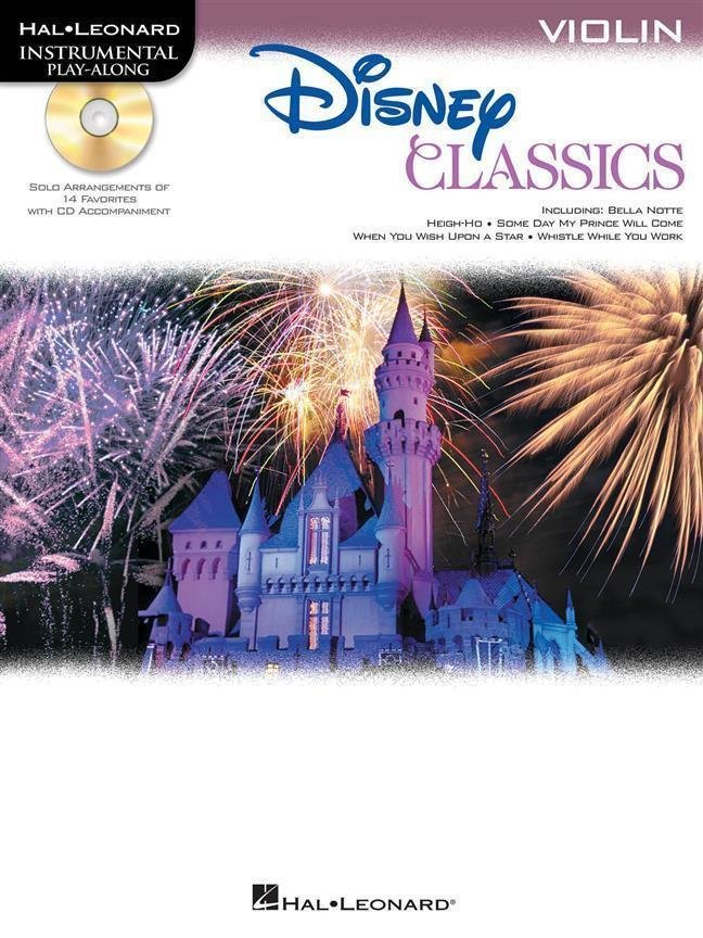Folha de música para cordas Disney Classics for Violin