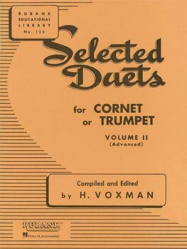 Partitura para instrumentos de sopro Hal Leonard Selected Duets for Trumpet vol. 2 - 1