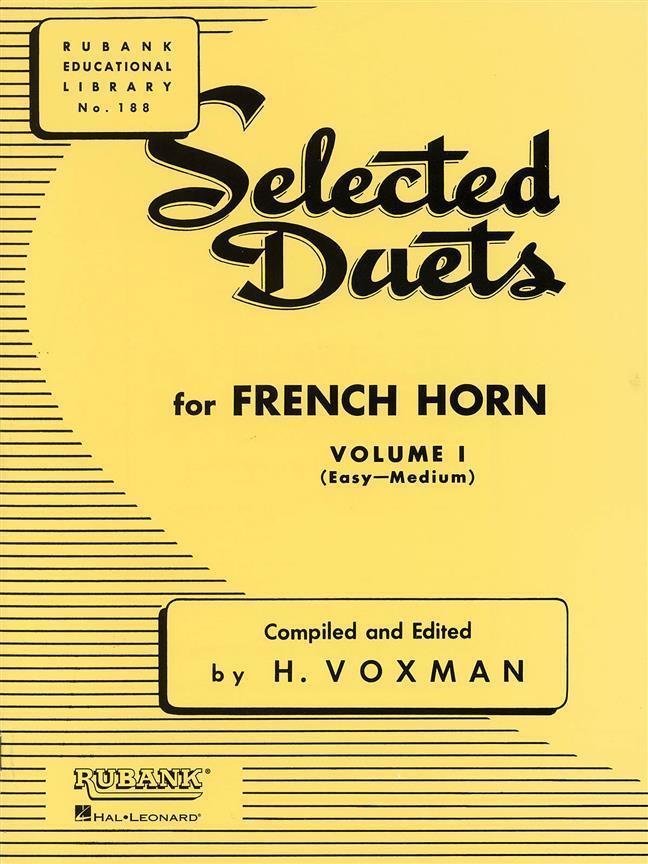 Partitura para instrumentos de viento Hal Leonard Selected Duets French Horn Vol. 1