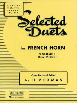 Partitura para instrumentos de sopro Hal Leonard Selected Duets French Horn Vol. 1 - 1