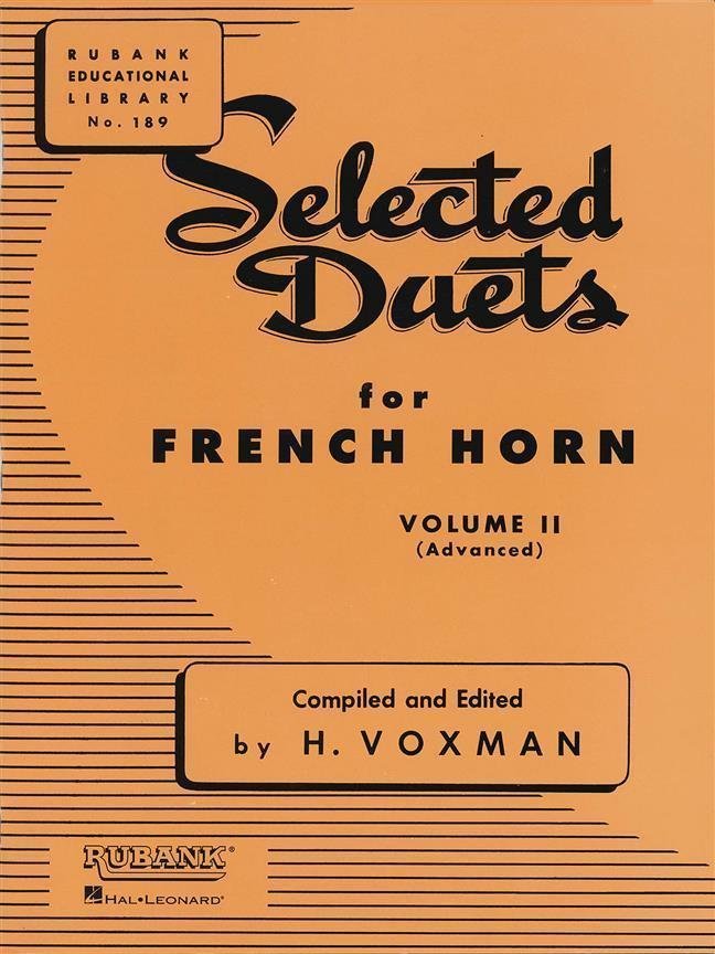 Nodeblad til blæseinstrumenter Hal Leonard Selected Duets French Horn Vol. 2