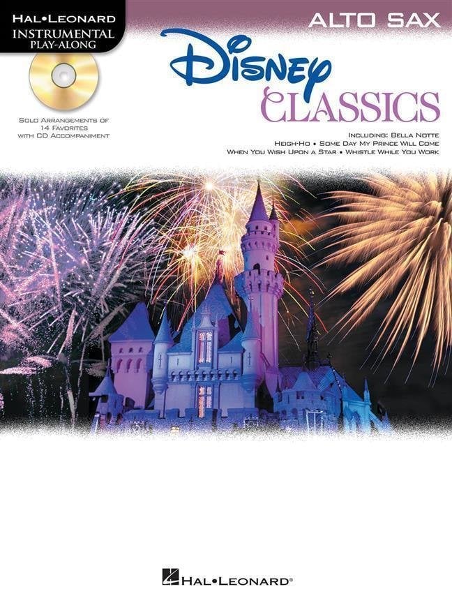 Nodeblad til blæseinstrumenter Disney Classics Alto Saxophone Musik bog
