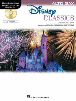 Nodeblad til blæseinstrumenter Disney Classics Alto Saxophone Musik bog - 1