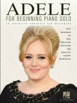 Noder til klaverer Adele For Beginning Piano Solo Musik bog - 1