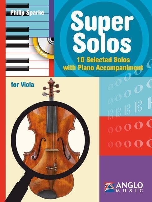 Partituri pentru instrumente cu coarde Hal Leonard Super Solos Viola and Piano