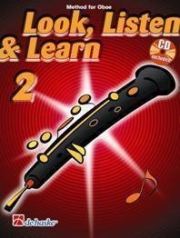 Bladmuziek voor blaasinstrumenten Hal Leonard Look, Listen & Learn 2 Oboe