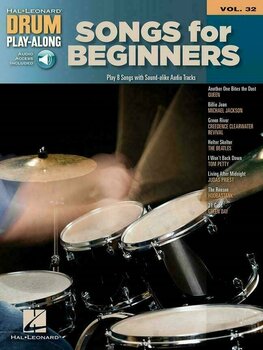 Music sheet for drums and percusion Hal Leonard Songs for Beginners Drums Music Book - 1