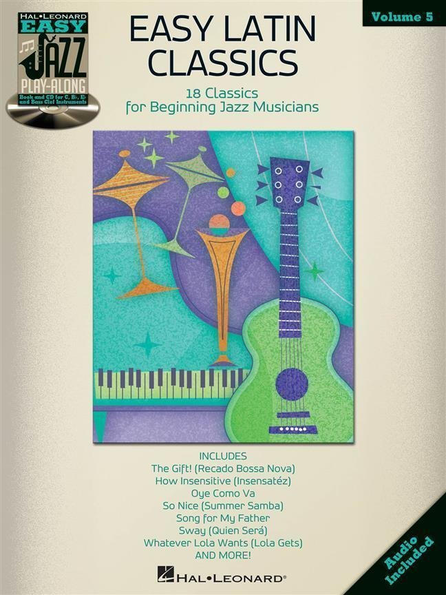 Partitura para instrumentos de sopro Hal Leonard Easy Latin Classics Flute