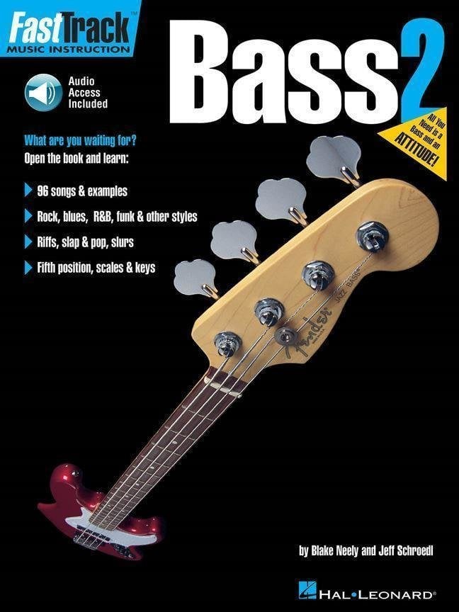 Sheet Music for Bass Guitars Hal Leonard FastTrack - Bass Method 2 Music Book