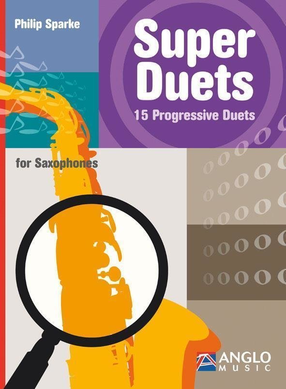 Bladmuziek voor blaasinstrumenten Hal Leonard Super Duets 2 Saxophones