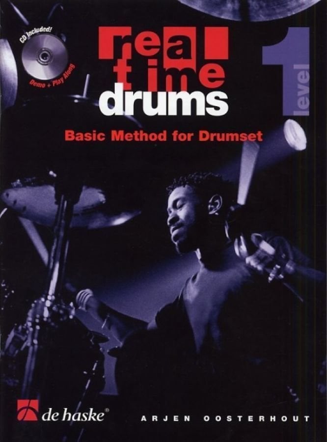 Partitura para bateria e percussão Hal Leonard Real Time Drums 1 (ENG) Livro de música