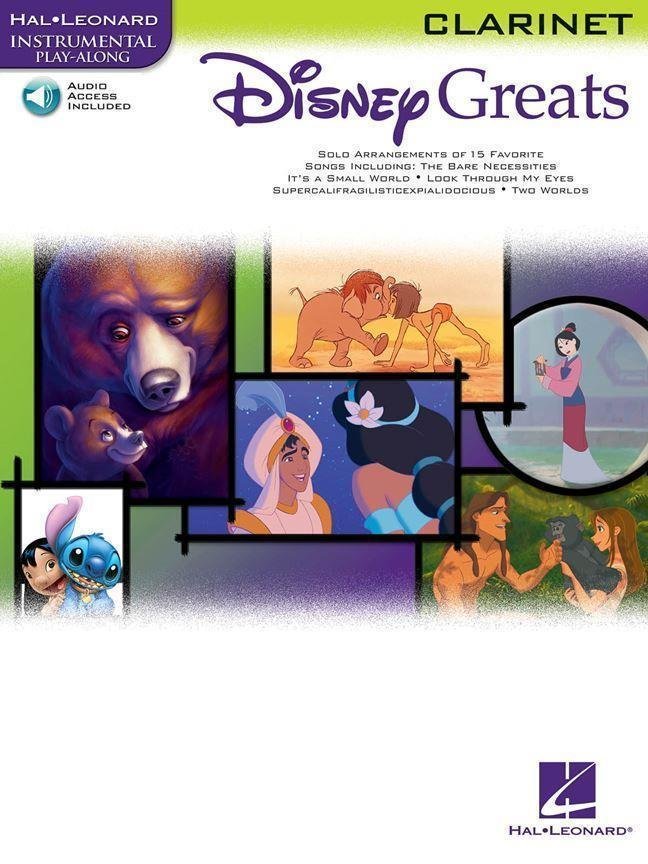 Music sheet for wind instruments Disney Greats Clarinet