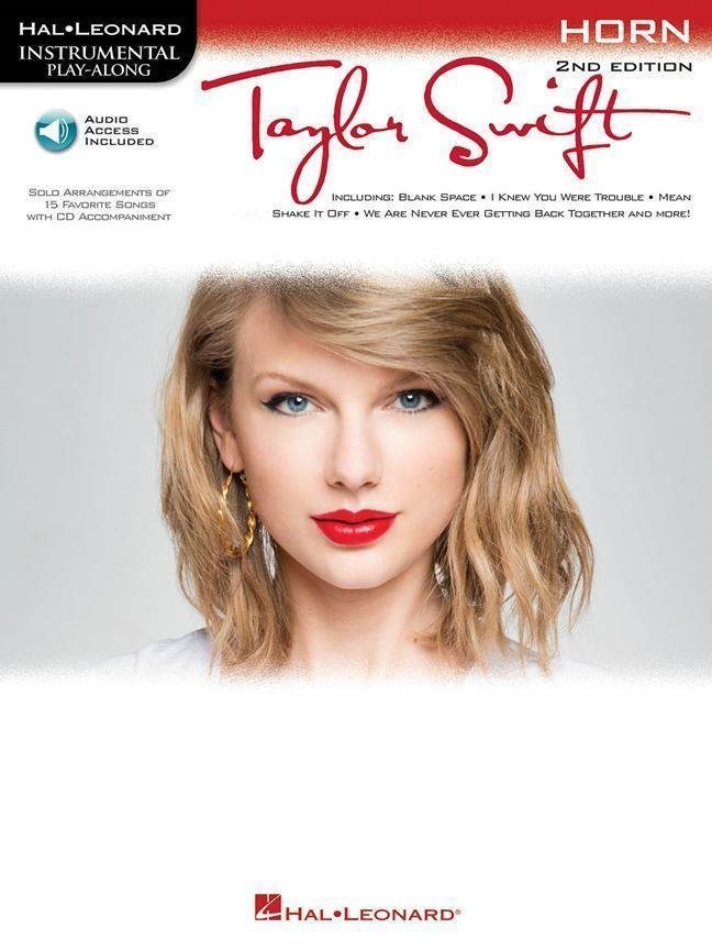 Partitura para instrumentos de viento Taylor Swift Horn in F Music Book