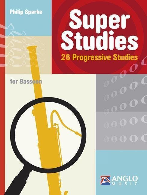 Nodeblad til blæseinstrumenter Hal Leonard Super Studies Bassoon Musik bog