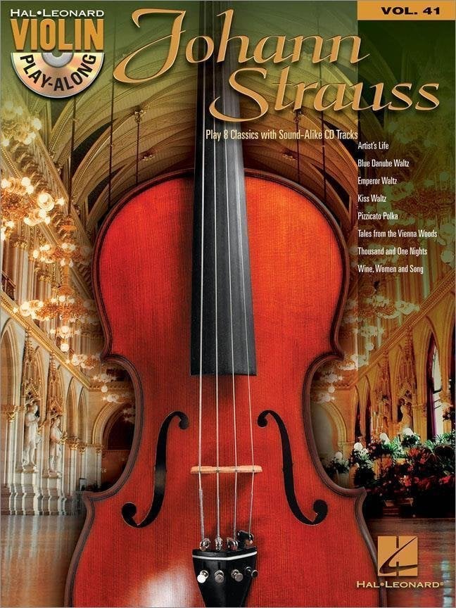 Nuotit jousisoittimille Johann Strauss Violin Nuottikirja