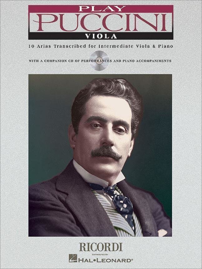 Notblad för stråkar Hal Leonard Play Puccini - Viola Musikbok