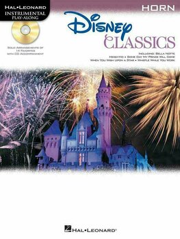 Nodeblad til blæseinstrumenter Disney Classics Horn Musik bog - 1