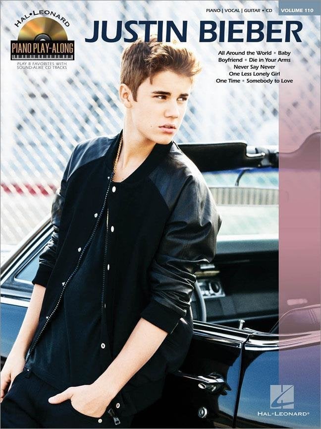 Nuotit pianoille Justin Bieber Piano Nuottikirja