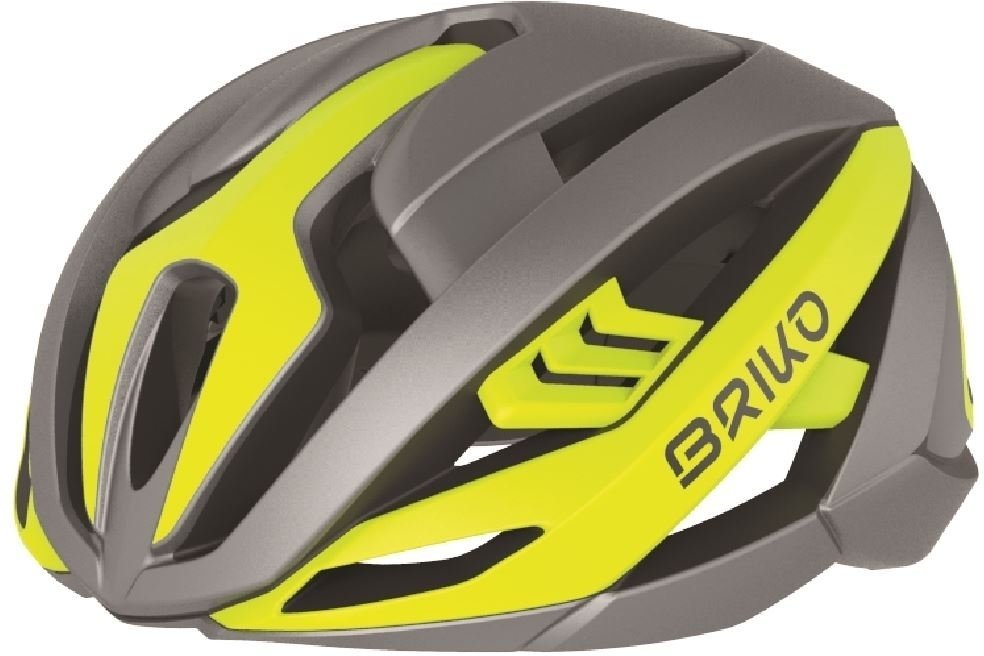 Bike Helmet Briko Quasar Shiny Yellow Fluo Me L Bike Helmet