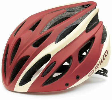 Cyklistická helma Briko Kiso Bordeaux Beige L Cyklistická helma - 1