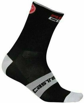 Cyklo ponožky Castelli Rosso Corsa 6 Čierna Cyklo ponožky - 1