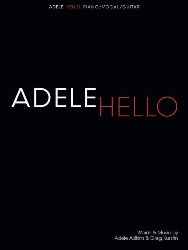 Nuotit pianoille Adele Hello Piano Piano-Vocal