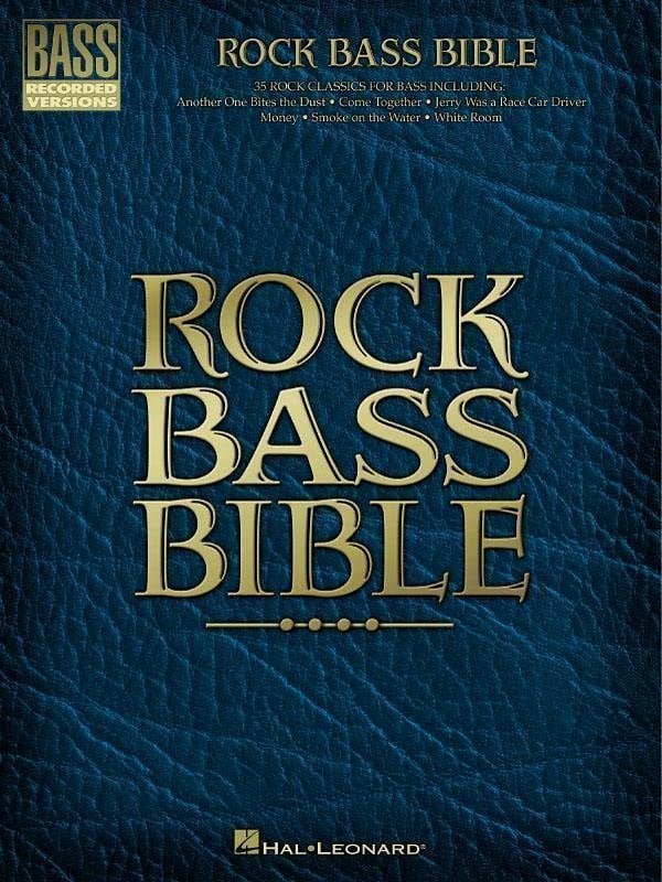 Note za bas kitare Hal Leonard Rock Bass Bible Notna glasba