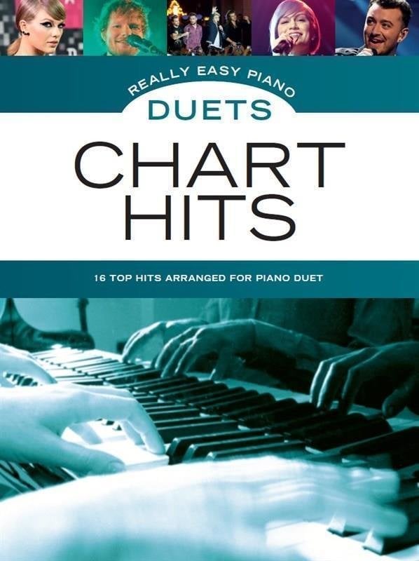 Noder til klaverer Hal Leonard Really Easy Piano Duets: Chart Hits Musik bog