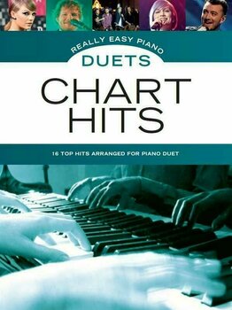 Music sheet for pianos Hal Leonard Really Easy Piano Duets: Chart Hits Music Book - 1