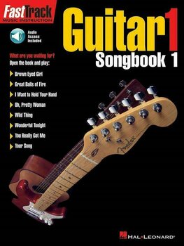 Notblad för gitarrer och basgitarrer Hal Leonard FastTrack - Guitar 1 - Songbook 1 Musikbok - 1