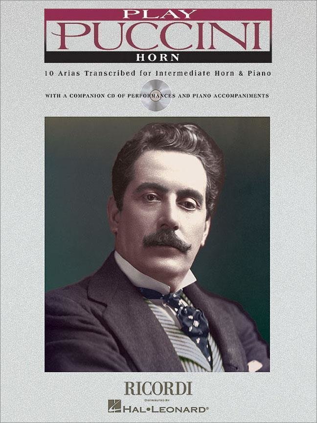 Nodeblad til blæseinstrumenter Puccini Play Puccini - Horn Musik bog