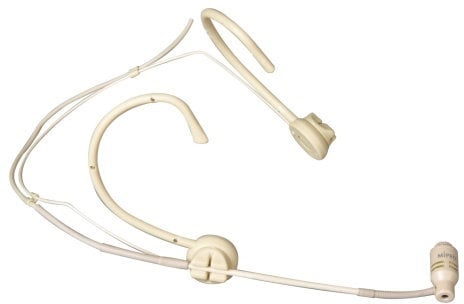 Headset Condenser Microphone MiPro MU-53HN Uni-Directional Cardioid Headworn Microphone Beige