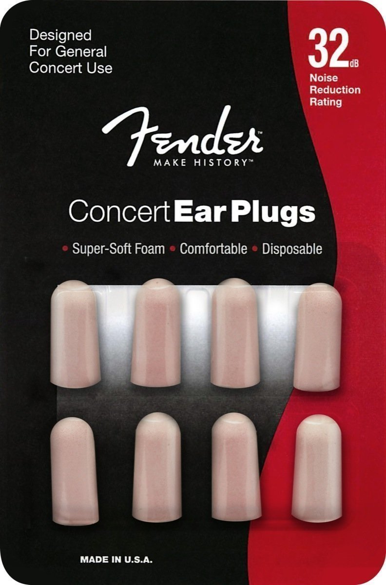 Tampões para os ouvidos Fender Concert Series Pink Tampões para os ouvidos