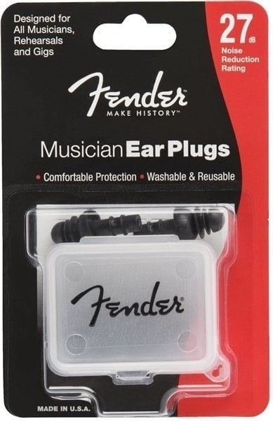Zatyczki do uszu Fender Musician Series Czarny Zatyczki do uszu
