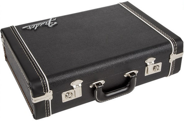 DJ Case Fender "5"" Depth Briefcase Black with Red Plush Interior"