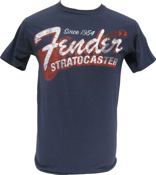 Ing Fender Since 1954 Strat T-Shirt Blue L