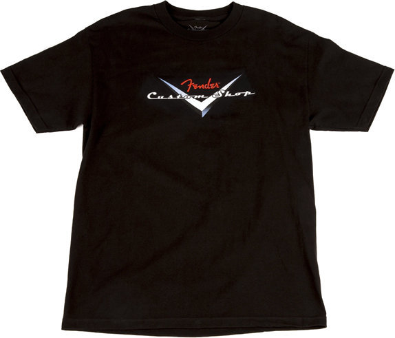 Skjorte Fender Custom Shop Original Logo T-Shirt Black XL