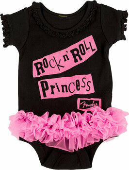 Shirt Fender Rock n' Roll Princess Onesie Black 6 Months - 1