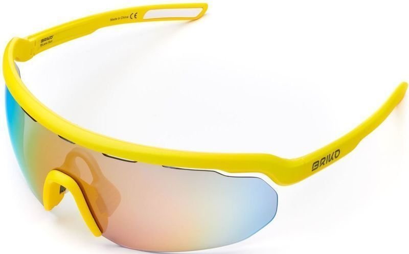 Óculos de ciclismo Briko Stardust 2 Lenses School Bus Yellow Óculos de ciclismo