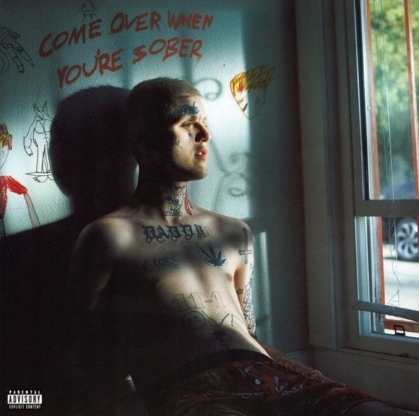 Vinyl Record Lil Peep - Come Over When You're Sober, Pt. 1 & Pt. 2 (Neon Pink & Black Coloured) (2 LP)