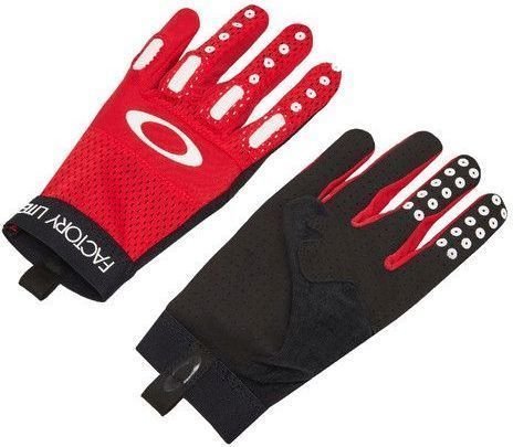 Cyklistické rukavice Oakley New Factory Lite 2.0 High Risk Red L Cyklistické rukavice