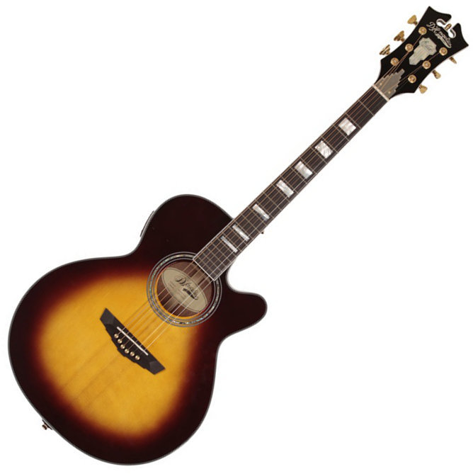 Ακουστική Κιθάρα Jumbo D'Angelico SG-100 Mercer Vintage Sunburst