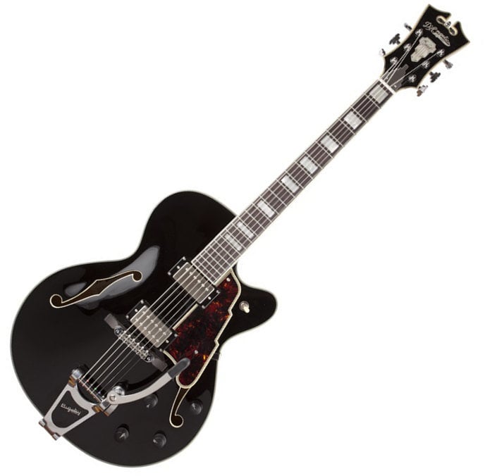 Halvakustisk guitar D'Angelico EX-175 Black