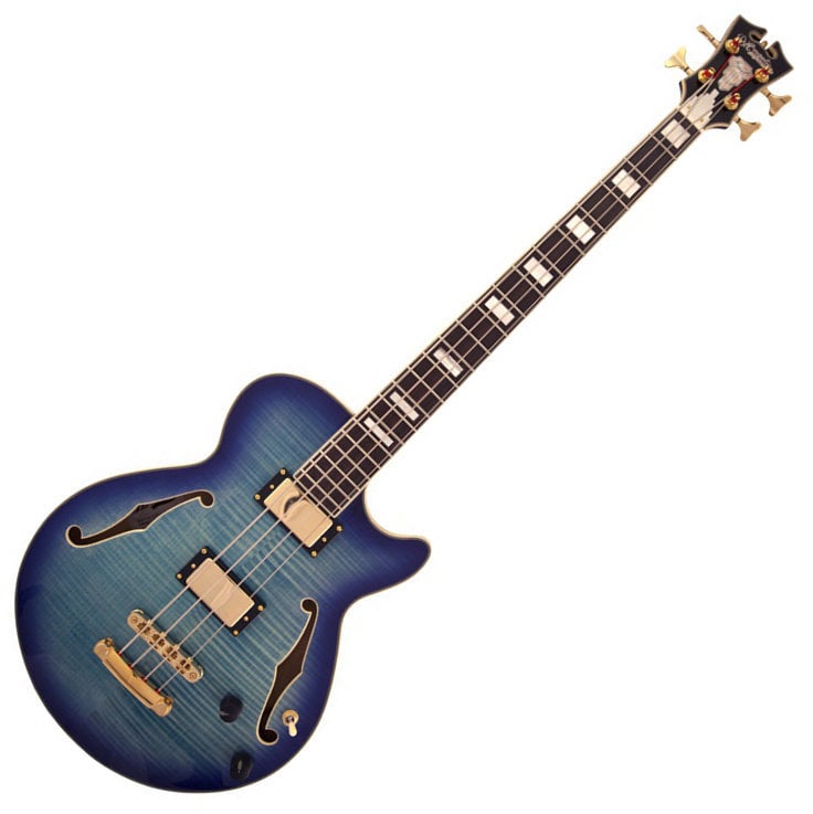 Ημιακουστική Μπάσο Κιθάρα D'Angelico EX-BASS Blue Burst