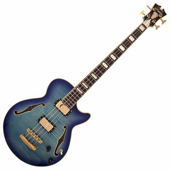 Ημιακουστική Μπάσο Κιθάρα D'Angelico EX-BASS Blue Burst - 1