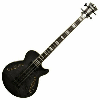 Ημιακουστική Μπάσο Κιθάρα D'Angelico EX-BASS Black Hardware Grey Black - 1