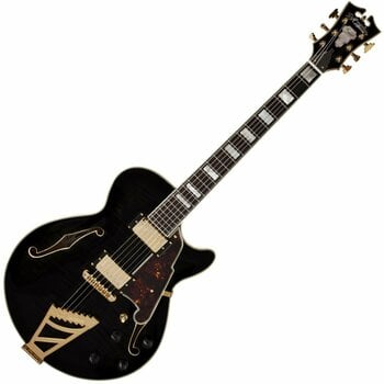 Halvakustisk guitar D'Angelico EX-SS Sort - 1